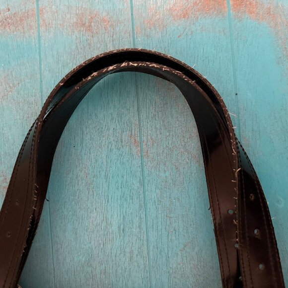 Ted Baker Black Patent Leather Tote Shoulder Handbag - Picture 5 of 9